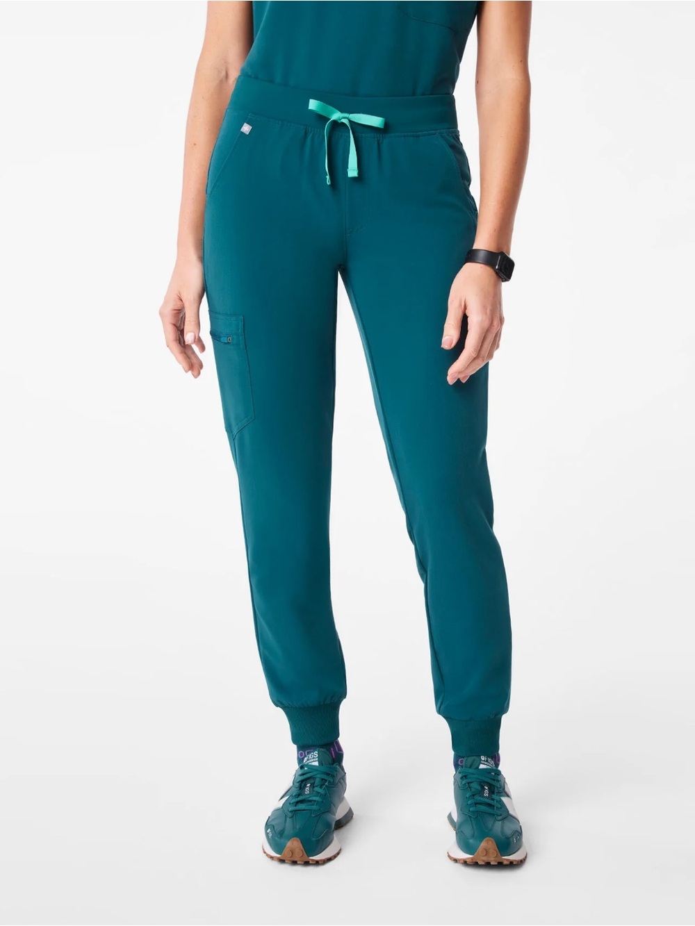 Figs Zamora Jogger Scrubs Med Caribbean Blue